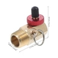thumbnail image 2 of FONDOTIN 2Pcs Air Compressor Brass Safety Valve Manifold with Relief Bypass and Fill Port for Home Use, 2 of 6