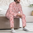 thumbnail image 7 of Pofeuu Fox Print Men's Long Sleeve Pajama Set Pijamas Para Hombres Pijamas Para Hombres Mens Pajamas Set-Medium, 7 of 7
