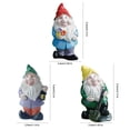thumbnail image 5 of KGJQ Mini Gnomes Figurine, Resin Welcome Gnome Garden Statue, Small Dwarf Ornament for Fairy Garden, Flower Pot, Home Decor, 5 of 7