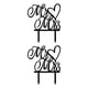 thumbnail image 1 of Injueey And Wedding Cake Toppers Oro Plata Negro Multi-Estilo Brillo Acrílico Novia Novio Wedding Cake Decoración Suministros negro 2piezas, 1 of 6