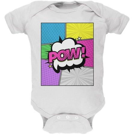 

Halloween Pop Art Costume Soft Baby One Piece White 18 Month