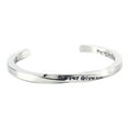 thumbnail image 2 of Brazalete inspirador de acero inoxidable Nunca, 2 of 9
