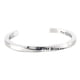 thumbnail image 2 of Pulsera abierta con diseño de corazón "Never Give Up" para mujer y hombre, joyería para parejas. Acero, 2 of 9