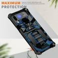 thumbnail image 6 of Camouflage Magnetic Kickstand Case for Samsung Galaxy Z Flip 4, Military Grade Heavy Duty Shockproof Protection Army Camo Phone Cover Case for Samsung Galaxy Z Flip4 MC Light Blue, 6 of 7