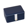 thumbnail image 4 of VONKY Jewelry Storage Box PU Leather Big Portable for Jewellery Care Rings Girls Blue, 4 of 9