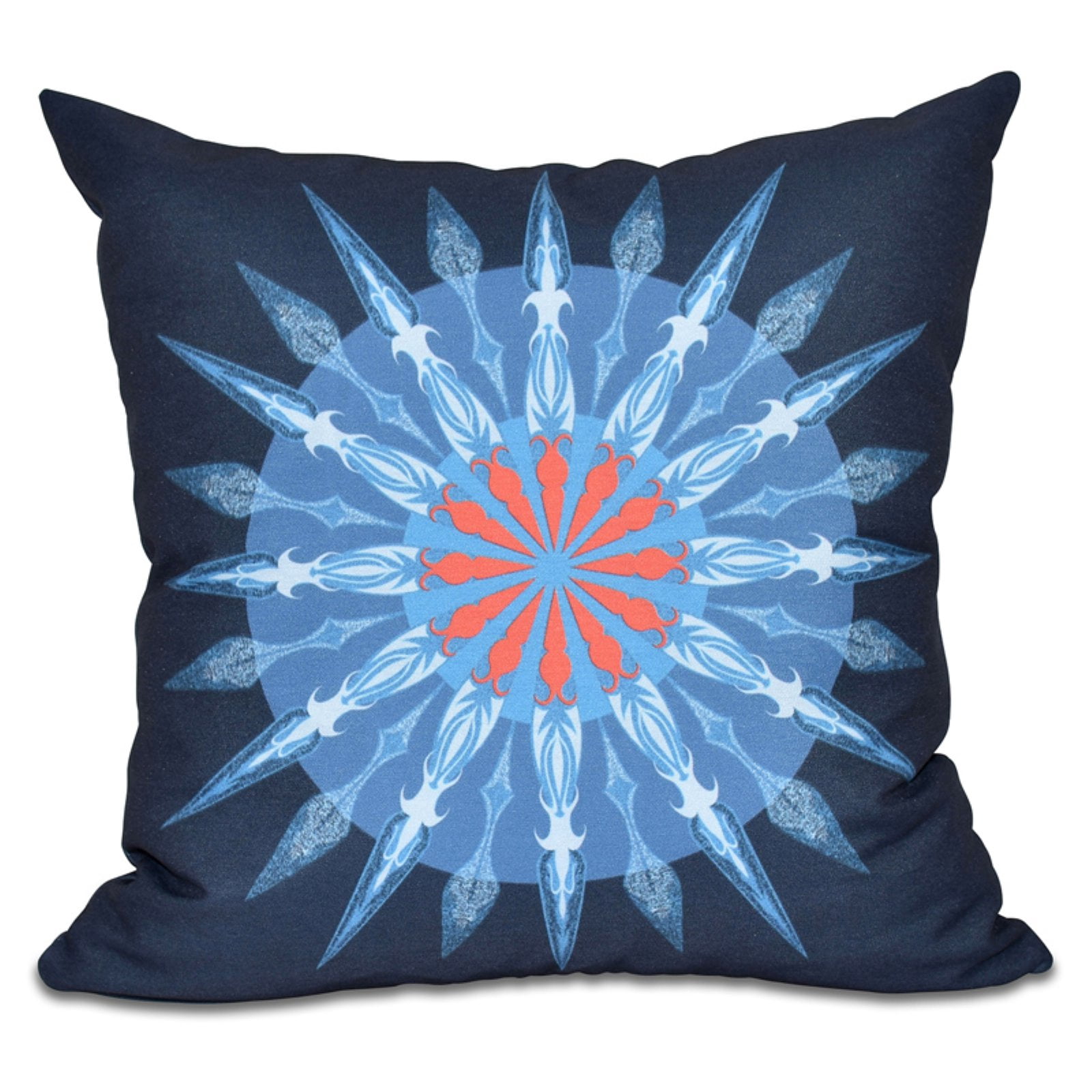 Simply Daisy 16" x 16" Sea Wheel Geometric Print Pillow