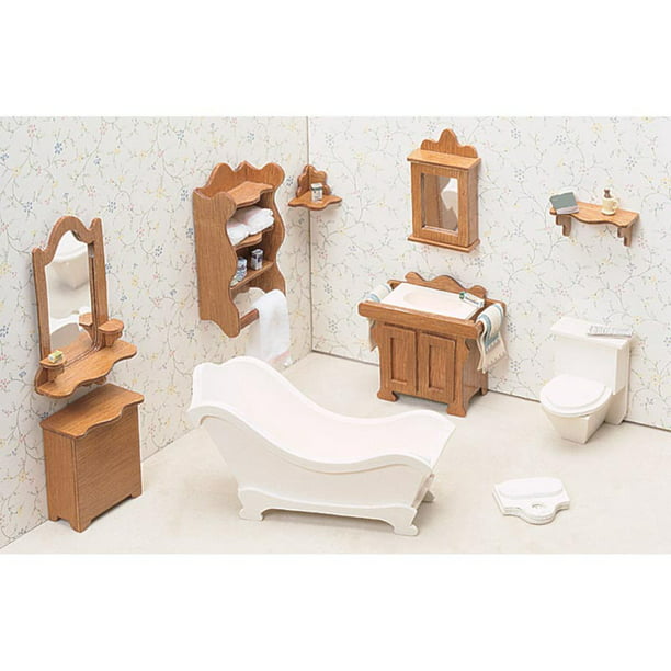 Dollhouse Furniture Kit Bathroom Walmart Com Walmart Com