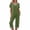 Army Green, variant on Maplenight Women's 2 Piece Pajama Set Color Block Pjs Sets V Neck Tops Capri Pants Two Piece Lounge Set Soft Sleepwear Loungewear