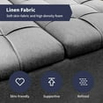 thumbnail image 5 of ZAFLY Square Ottoman with Storage, Coffee Table Ottoman with Lift Top, Upholstered Footstool for Bedroom/Living Room - Dark Grey, 5 of 7