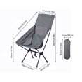 thumbnail image 3 of Silla trasera plegable Silla con respaldo resistente al desgaste Suministros de playa para turistas al aire libre, 3 of 5