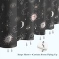 thumbnail image 6 of Dark Grey Mystical Pattern Shower Curtain 72"x84" ,Bathroom Decorative Shower Curtains Set with 12 Hooks,Modern Waterproof Washable Shower Curtain, 6 of 6