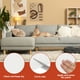 thumbnail image 3 of Cinta de parches de cuero Uxcell para muebles, kit de reparación de cuero autoadhesivo de vinilo de 3.2 x 61 pulgadas, blanco, 3 of 6