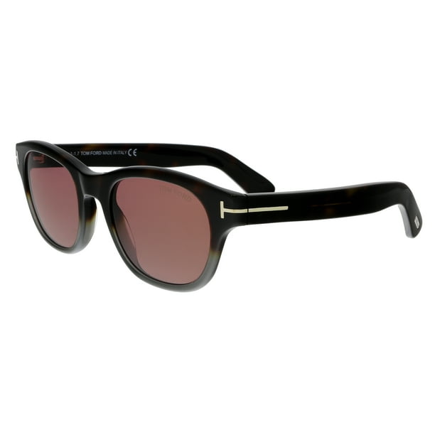 Tom Ford FT0530 56S O'keefe Dark Havana/Grey Rectangular Sunglasses -  