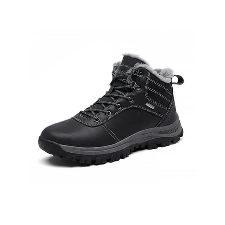 UKAP Men Breathable Round Toe Casual Boots Walking Non-Slip Lace Up ...