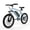 Blue, variant on 20” Adult Electric Bike, 250W Motor, 19 MPH Max Speed, 48V 5.2Ah Removable Battery, LCD Display, Compact E-Bike, UL2849 Certified,Black