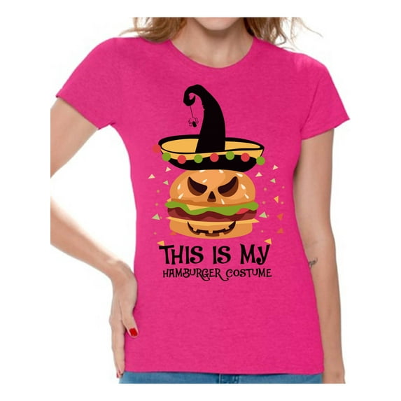 Awkward Styles Halloween T-Shirt Hamburger Shirts for Women