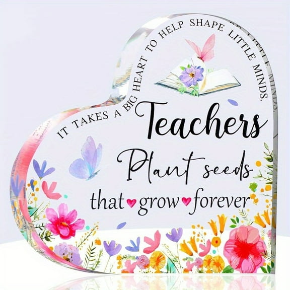 Teacher Appreciation Gift For Women Birthday Gift For Teacher Paperweight Keepsake Thank You Teacher Graduation Party Gift Teacher Office Classroom ( Thanks)