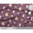 thumbnail image 3 of Soimoi Poly Georgette Fabric Sweet Cat Kids Decor Fabric Printed Yard 52 Inch Wide, 3 of 3