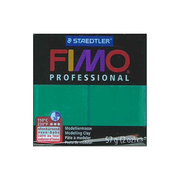 Staedtler Fimo Professional Polymer Clay - True Green, 2 oz