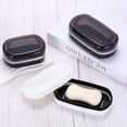 thumbnail image 6 of Uxcell Travel Soap Case Leakproof Soap Container with Lid Portable Bar Soap Holder Black Large, 6 of 7