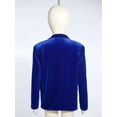 thumbnail image 4 of Miutii Kids Boys Velvet Gentleman Blazer One Button Dressy Suit Jacket Causal Party Formal Tuxedo Royal Blue 6, 4 of 9