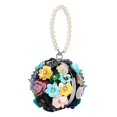 thumbnail image 3 of para mujer, con para graduación, boda, novia, , con lentejuelas y flores Negro Baoblaze Bolso de noche, 3 of 8