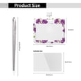 thumbnail image 3 of Kdxio Orchids Flowers Card Badge Holder Work Badge Sleeve for Office, School, Factory, ID Credit Cards, Driver Licenses and Passes, 3 of 7