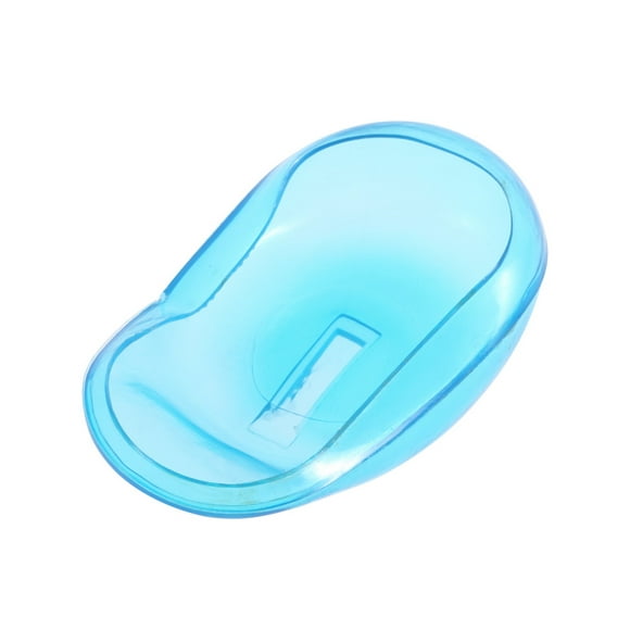 2PCS Clear Silicone Ear Cover Hair Dye Shield Protect Salon Color Blue New