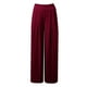 thumbnail image 3 of Pantalones palazzo anchos de color liso para mujer: cintura alta con cinturilla elástica, poliéster y spandex, pantalones largos informales con bolsillos laterales., 3 of 4