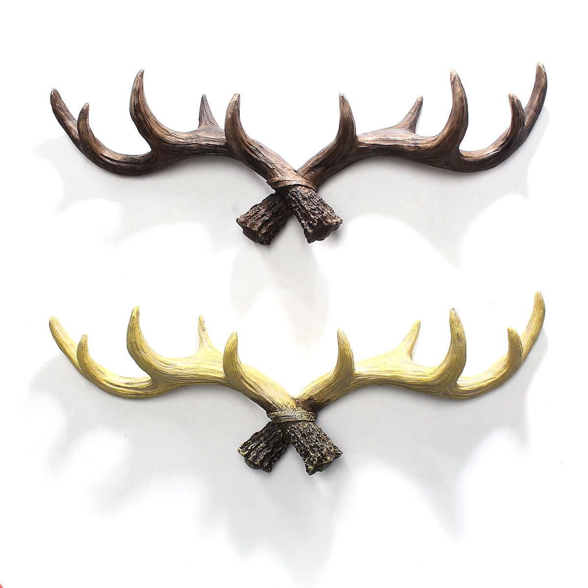Vintage Deer Antlers Wall Hooks (10 Hooks) Coat Rack ...