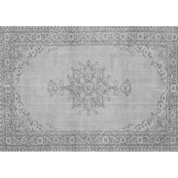 Ahgly Company Indoor Rectangle Persian Gray Traditional Area Rugs, 2' x 4'