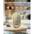 thumbnail image 5 of Space Heater, Portable Small Heaters for Indoor Use, Electric Desk Heater with Overheat and Tip-Over Protection, Mini Personal Heaters for Home Office Workspace, 5 of 12