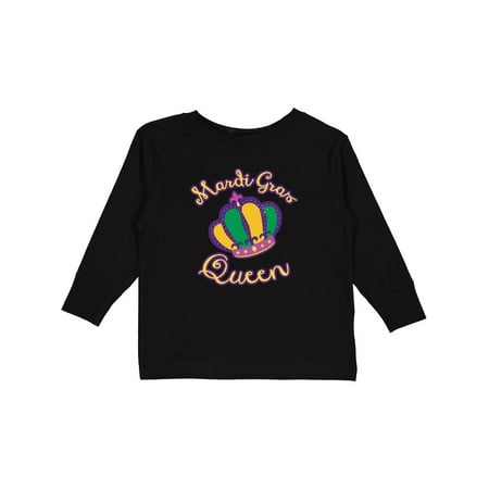 

Inktastic Mardi Gras Queen Gift Toddler Toddler Girl Long Sleeve T-Shirt