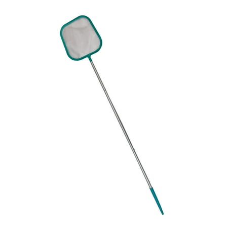 

Pool Net Pool Skimmer | Swimming Pool Cleaning Net with Adjustable Telescopic Pole | Pool Leaf Net Skimmer Rake with Fin
