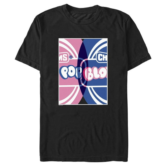 Men's Blow Pop Venn Diagram  Graphic Tee Black Large