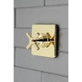 thumbnail image 2 of Kingston Brass KS3042EX Elinvar Single-Handle Three-Way Diverter Valve with Square Trim Kit in Polished Brass, 2 of 7