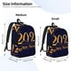 thumbnail image 2 of Disketp 2025 Happy New Year 3 print Canvas Backpack Lightweight Travel Daypack Student Rucksack Laptop Backpack-Small, 2 of 5