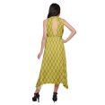thumbnail image 2 of Moomaya Printed Ladies Sleeveless High-Low Dress Plus Size Kurta For Women, 2 of 5