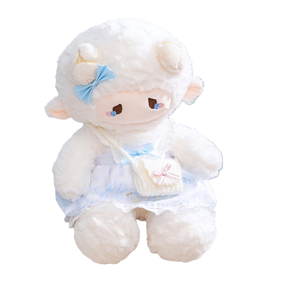 14in Adorable Backpack Puff Sheep Plush Stuffed Animal Perfect Gift for All Ages