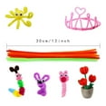 thumbnail image 2 of 200-Piece Colored Chenille Stems, 30x0.6cm, Fluffy Pipe Cleaners for Handmade Artificial Flowers, Arts and Crafts, 2 of 9