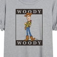 thumbnail image 3 of Toy Story 4 - Type Block Woody - Women's Oversized T-Shirt, 3 of 5