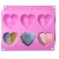 thumbnail image 4 of Heart Silicone Mold,3D Diamond Heart Silicone Mold for Chocolate,6 Cavities Easy Demold,for Making Breakable Mousse,Cake,Chocolate,Valentine's Day/Happy Birthday Gift, 4 of 9