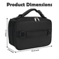thumbnail image 4 of GYEUKHAM Kids Insulated Lunch Bag,Durable School Lunch Box with Shoulder Strap & Bottle Holder,Water-Resistant Thermal Cooler Tote for Boys & Girls,Black, 4 of 8