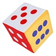 thumbnail image 4 of Dados grandes de espuma colorida suave Dot / Number 5.9 "Juguete de suministro Dados de puntos Sunnimix Juguete de dados de espuma gigante grande, 4 of 6