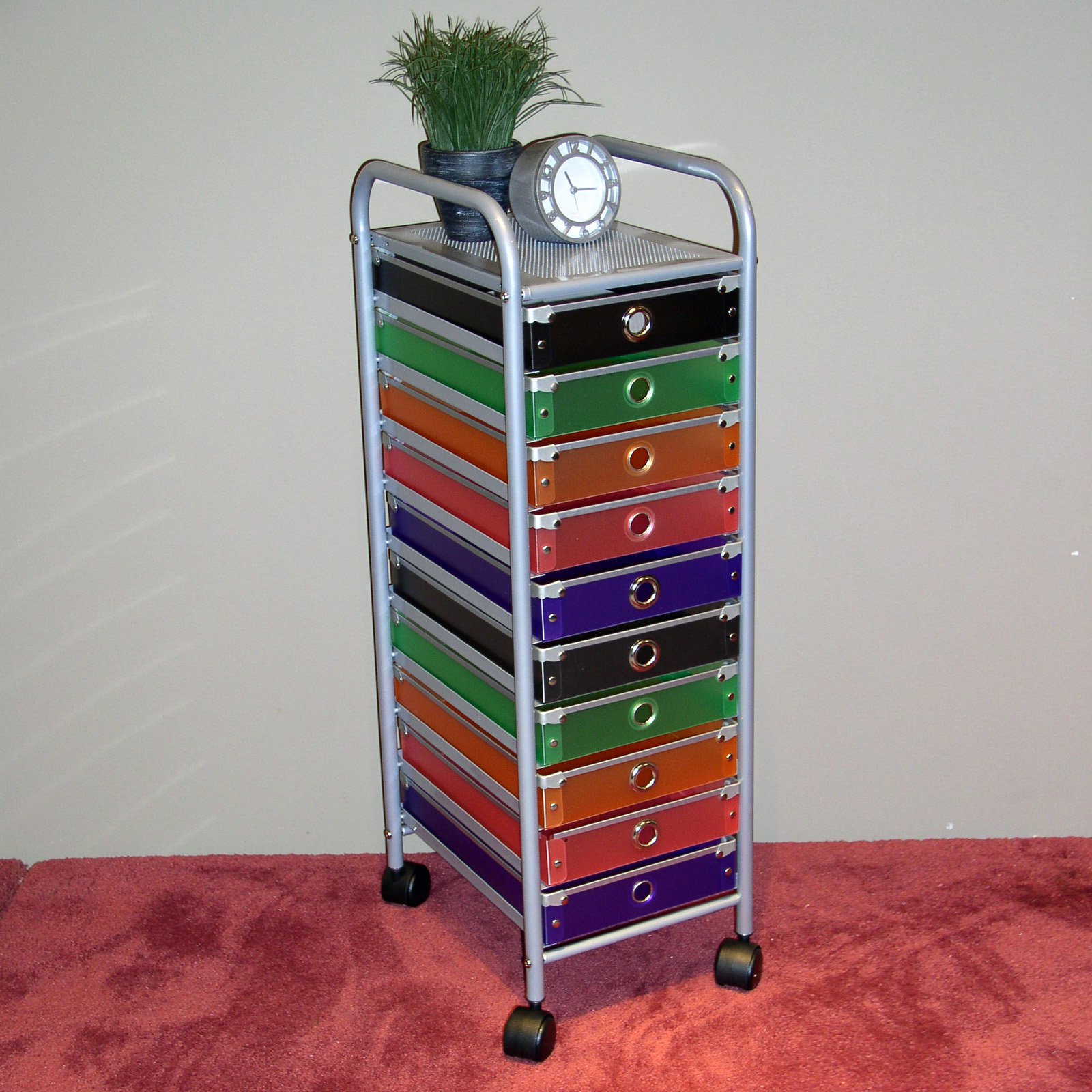 4d Concepts 10 Drawer Storage Unit Multi Color Walmart Com