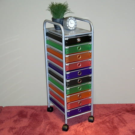 4d Concepts 10 Drawer Storage Unit Multi Color Walmart Com