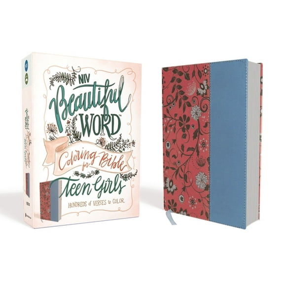 Pre-Owned NIV, Beautiful Word Coloring Bible for Teen Girls, Imitation Leather, Pink/Blue: Hundreds of Verses to Color (Imitation Leather) 0310447232 9780310447238