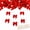 red, variant on SharkTRUE 100pcs Mini Bows for Crafts, 0.98 Inch Tiny Ribbon Bows Small Bowknot Decorations