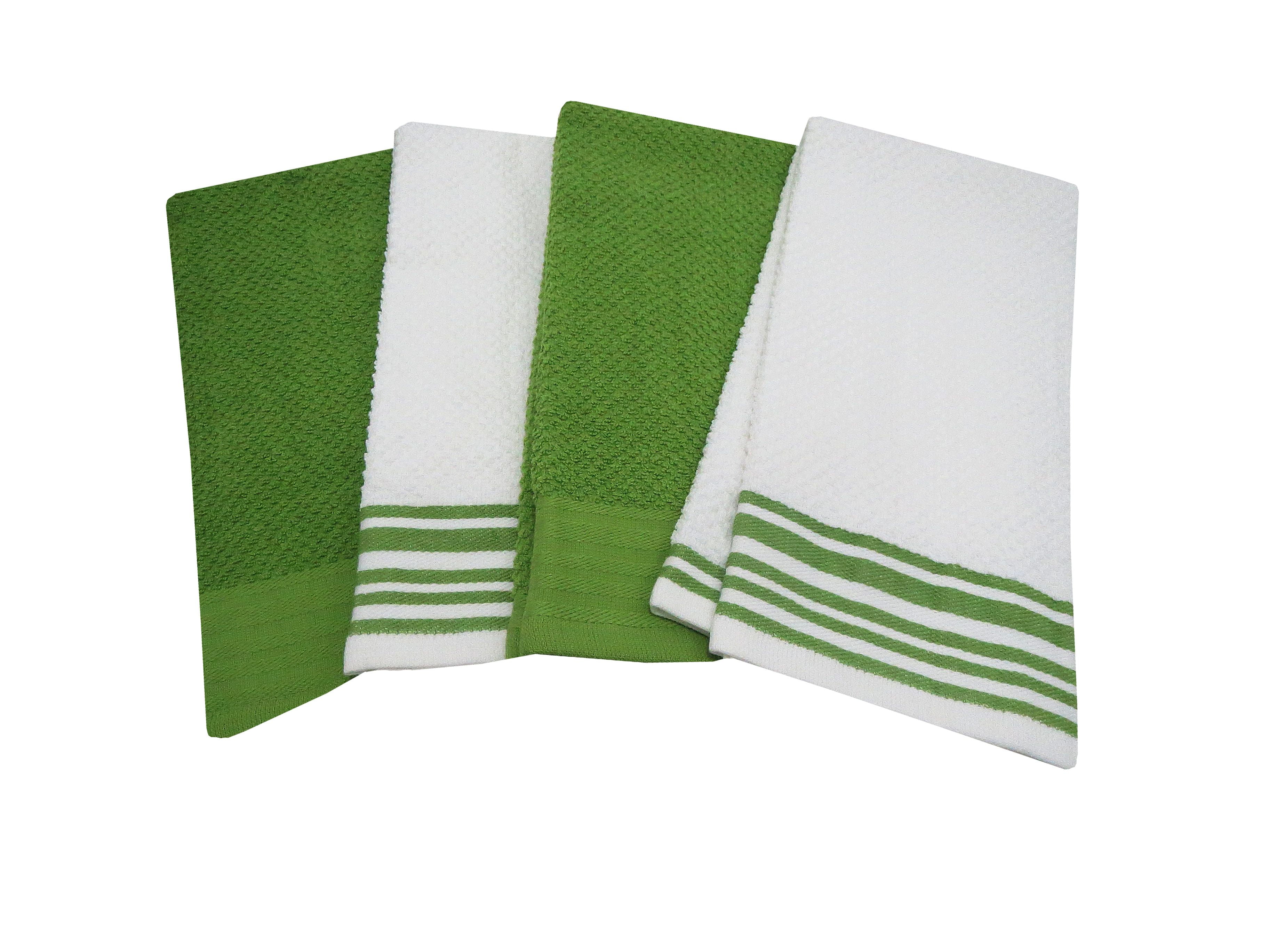 Mainstays, 4 Pack, Green Kitchen Towel Set Walmart Inventory Checker