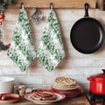 thumbnail image 6 of Green Floral Kitchen Towels Set of 4, Vintage Farmhouse Garden Flower Leaves Absorbent Dish Towels for Kitchen, Microfiber Hand Towel, Quick Drying Tea Towel for Cleaning Decorative Dishcloths, 6 of 7